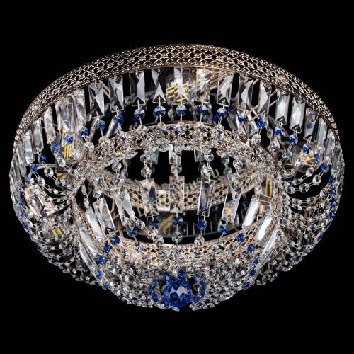 Люстра Венеция Купол пластинка Синяя в Самаре Гусь Хрустальный