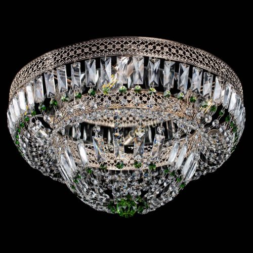 Люстра Венеция Купол пластинка Зеленая в Самаре Гусь Хрустальный