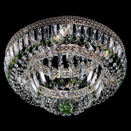 Люстра Венеция Купол пластинка Зеленая в Самаре Гусь Хрустальный