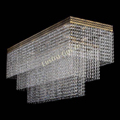 Люстра Прямоугольник Венеция №8 под бронзу в Самаре Гусь Хрустальный