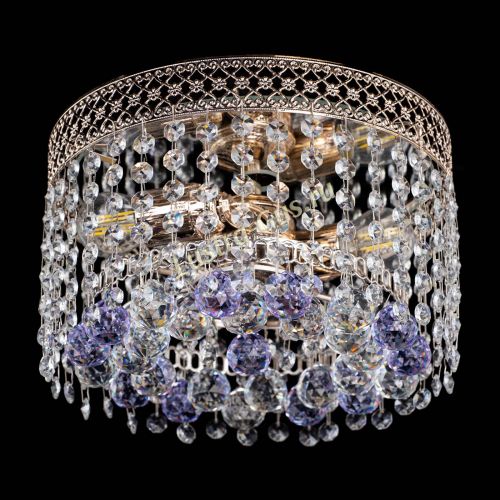 Люстра Венеция шар №2 фиолетовая в Самаре Гусь Хрустальный