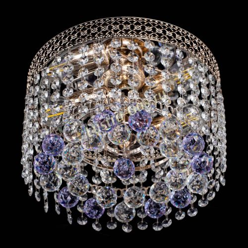 Люстра Венеция шар №2 фиолетовая в Самаре Гусь Хрустальный