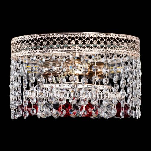 Люстра Венеция шар №2 красная в Самаре Гусь Хрустальный