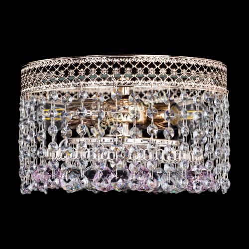 Люстра Венеция шар №2 розовая в Самаре Гусь Хрустальный