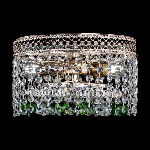 Люстра Венеция шар №2 зеленая в Самаре Гусь Хрустальный