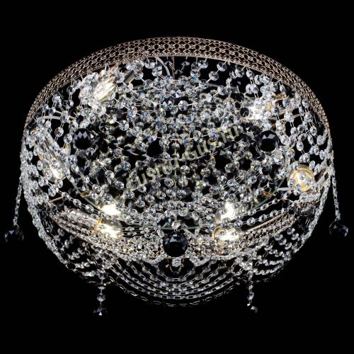 Люстра Венеция Жасмин черная в Самаре Гусь Хрустальный