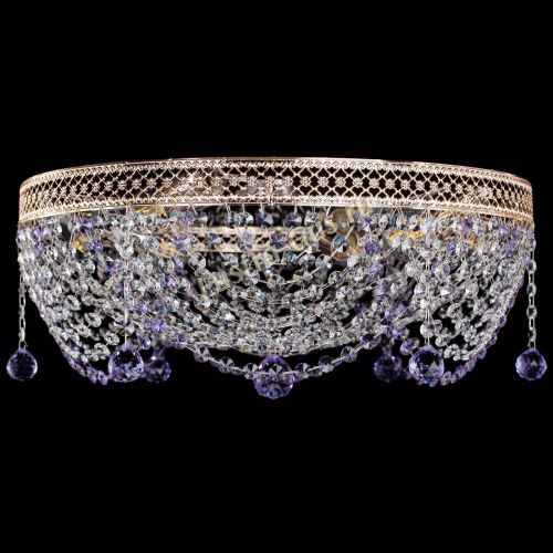 Люстра Венеция Жасмин фиолетовая в Самаре Гусь Хрустальный