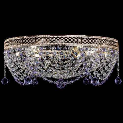 Люстра Венеция Жасмин фиолетовая в Самаре Гусь Хрустальный