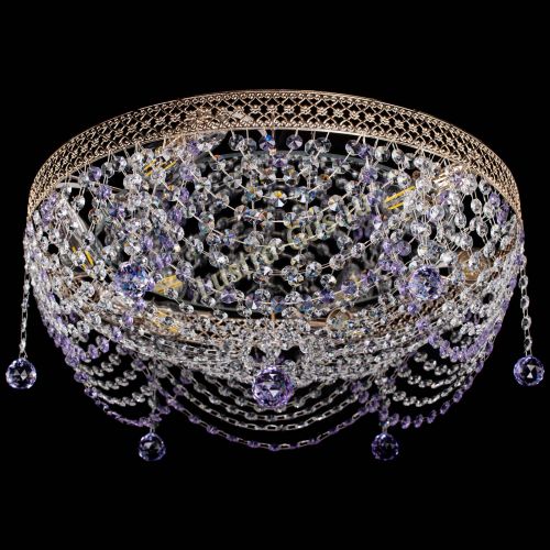Люстра Венеция Жасмин фиолетовая в Самаре Гусь Хрустальный