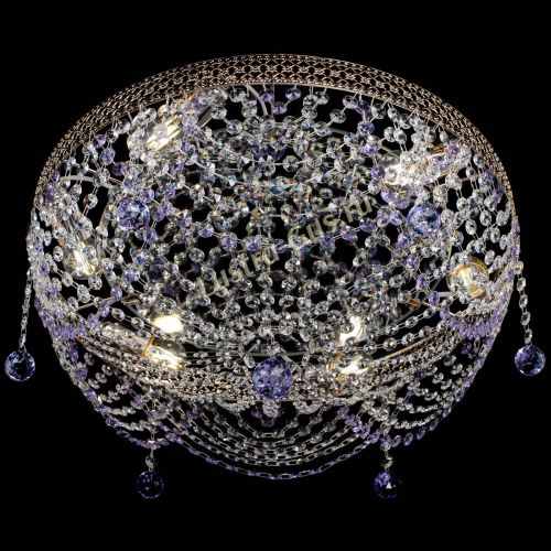 Люстра Венеция Жасмин фиолетовая в Самаре Гусь Хрустальный