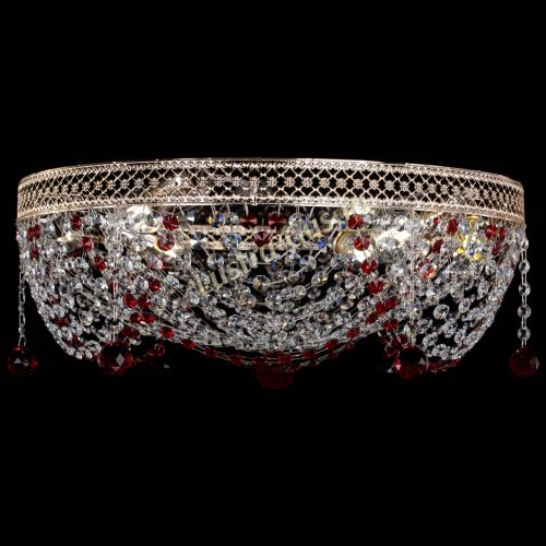 Люстра Венеция Жасмин красная в Самаре Гусь Хрустальный