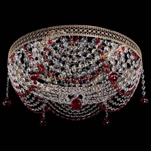 Люстра Венеция Жасмин красная в Самаре Гусь Хрустальный