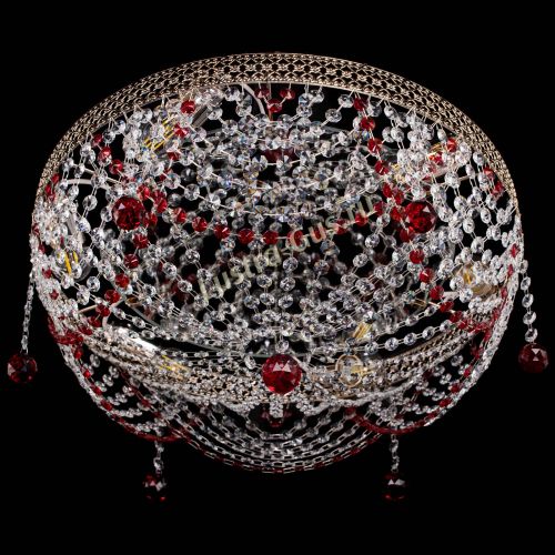 Люстра Венеция Жасмин красная в Самаре Гусь Хрустальный