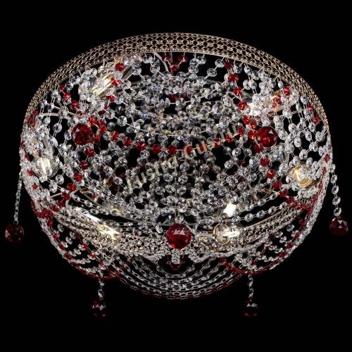 Люстра Венеция Жасмин красная в Самаре Гусь Хрустальный