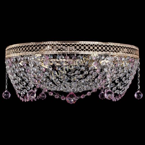 Люстра Венеция Жасмин розовая в Самаре Гусь Хрустальный