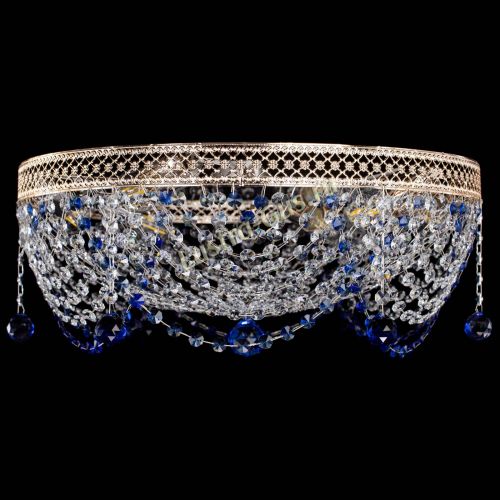 Люстра Венеция Жасмин синяя в Самаре Гусь Хрустальный