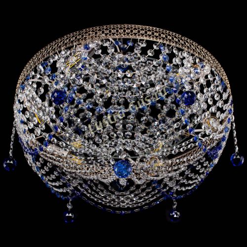 Люстра Венеция Жасмин синяя в Самаре Гусь Хрустальный