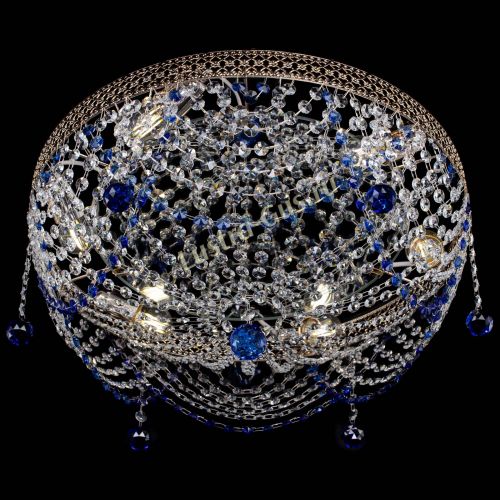 Люстра Венеция Жасмин синяя в Самаре Гусь Хрустальный