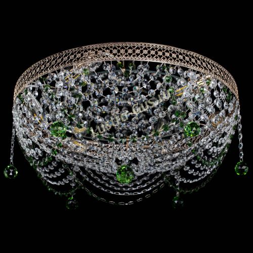 Люстра Венеция Жасмин зеленая в Самаре Гусь Хрустальный