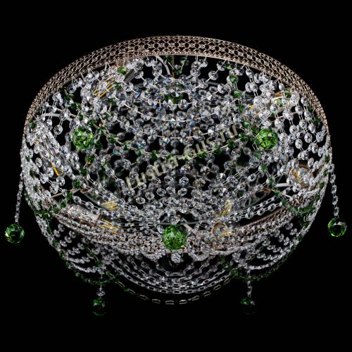 Люстра Венеция Жасмин зеленая в Самаре Гусь Хрустальный