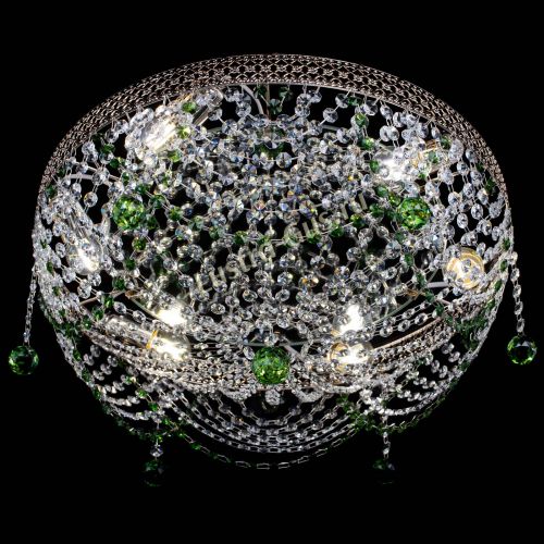 Люстра Венеция Жасмин зеленая в Самаре Гусь Хрустальный