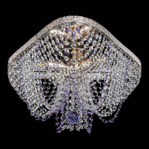 Люстра Верона Токката №5 фиолетовая в Самаре Гусь Хрустальный