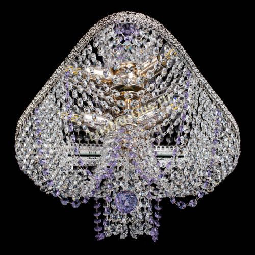 Люстра Верона Токката №5 фиолетовая в Самаре Гусь Хрустальный