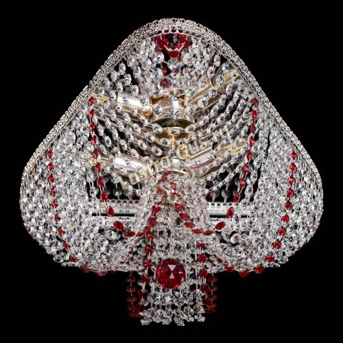 Люстра Верона Токката №5 красная в Самаре Гусь Хрустальный