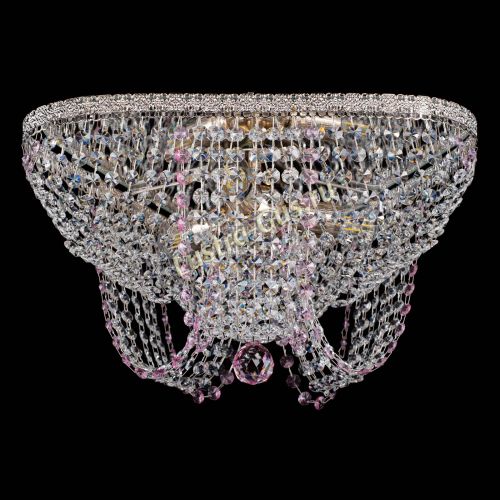 Люстра Верона Токката №5 розовая в Самаре Гусь Хрустальный