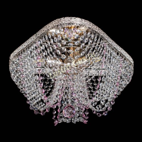 Люстра Верона Токката №5 розовая в Самаре Гусь Хрустальный