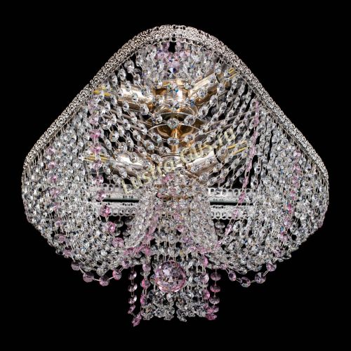 Люстра Верона Токката №5 розовая в Самаре Гусь Хрустальный