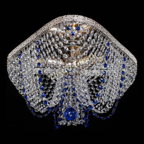 Люстра Верона Токката №5 синяя в Самаре Гусь Хрустальный