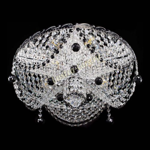 Люстра Виктория черная в Самаре Гусь Хрустальный