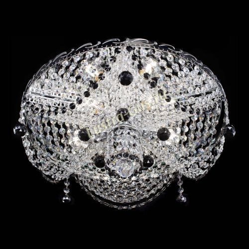 Люстра Виктория черная в Самаре Гусь Хрустальный