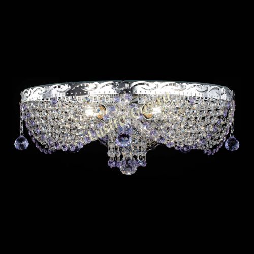 Люстра Виктория фиолетовая в Самаре Гусь Хрустальный