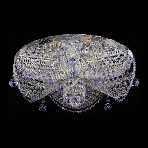 Люстра Виктория фиолетовая в Самаре Гусь Хрустальный