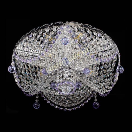 Люстра Виктория фиолетовая в Самаре Гусь Хрустальный