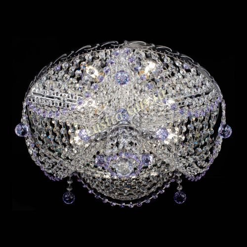 Люстра Виктория фиолетовая в Самаре Гусь Хрустальный