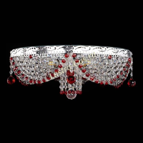 Люстра Виктория красная в Самаре Гусь Хрустальный