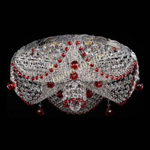 Люстра Виктория красная в Самаре Гусь Хрустальный