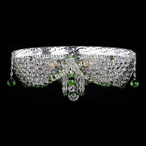 Люстра Виктория зеленая в Самаре Гусь Хрустальный