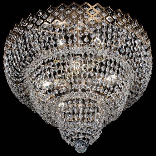 Люстра Водопад Корона №2 в Самаре Гусь Хрустальный