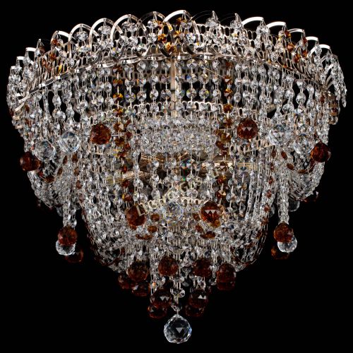 Люстра Водопад Софья чайная в Самаре Гусь Хрустальный