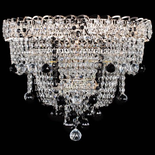 Люстра Водопад Софья черная в Самаре Гусь Хрустальный