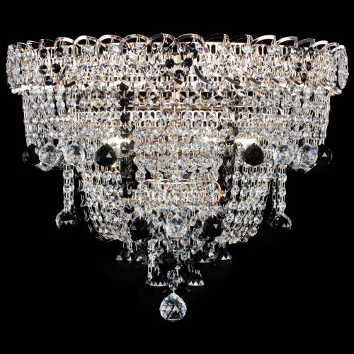 Люстра Водопад Софья черная в Самаре Гусь Хрустальный