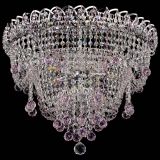 Люстра Водопад Софья розовая в Самаре