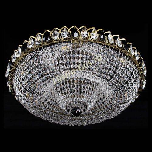 Люстра Водоворот Купол под бронзу Черный в Самаре Гусь Хрустальный