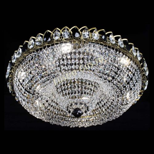 Люстра Водоворот Купол под бронзу Черный в Самаре Гусь Хрустальный