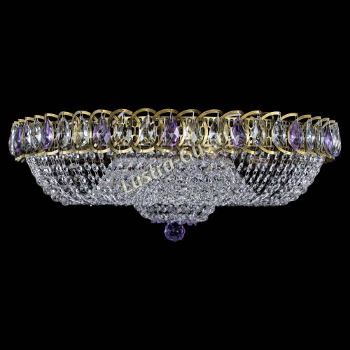 Люстра Водоворот Купол под бронзу Фиолетовый в Самаре Гусь Хрустальный