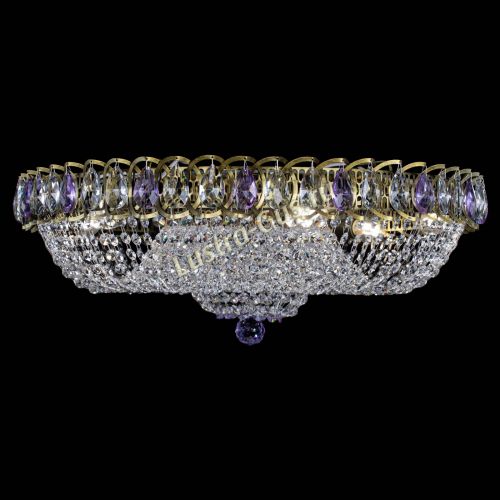 Люстра Водоворот Купол под бронзу Фиолетовый в Самаре Гусь Хрустальный